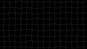ondulado cuadrícula modelo en un negro antecedentes crea un visualmente interesante y dinámica diseño elemento video