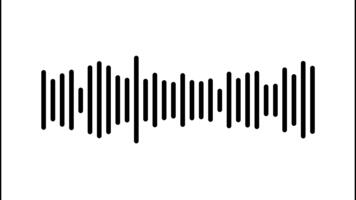 minimalistisk ljud Vinka, audio spektrum visualisering, digital utjämnare visa för musik och teknologi. video