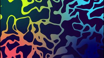 vibrante resumen líquido fluir modelo con fluido orgánico formas, brillante vistoso degradado, y dinámica visual textura video