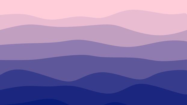 Abstract wavy background with gradient ocean tones. vector