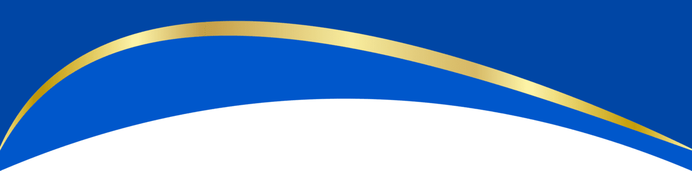 resumen frontera forma para bandera diseño. encabezamiento con dorado sección. sitio web página modelo. parte superior y separador moderno elemento. sencillo azul ondulado horizontal menú para sitio. png