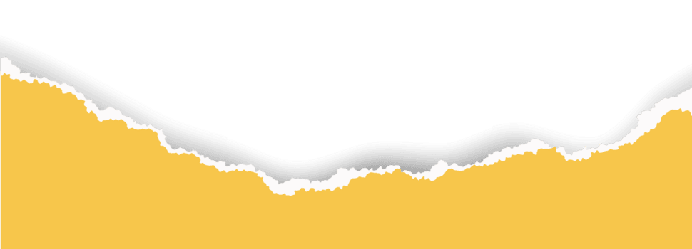 rev gul papper med trasig kant. bit av rivna ark för ram, rubrik och mall design. texturerad Skära ut form för baner och collage. grov rand för scrapbooking png