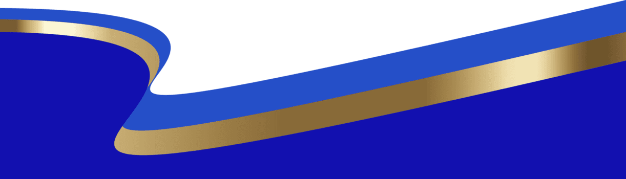 encabezamiento forma diseño. sitio web frontera sección. resumen curvo fondo con dorado elemento. separador azul ondulado marcos para Página web. sencillo titulares para sitio, aplicación interfaz png