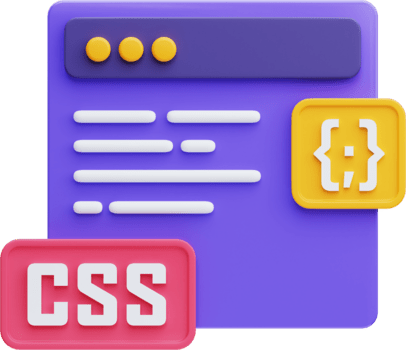 3d css codage icône sur transparent Contexte png