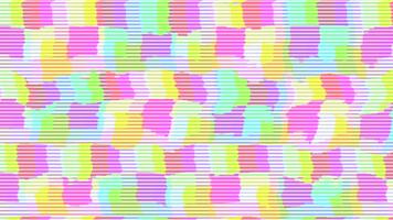 energisch animiert Projektion mit lebendig Pixel Muster und Scanlinien video