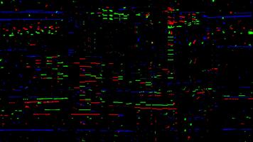 sofisticato sensore irregolarità mostrando dolce statico e colorato pixel modelli video