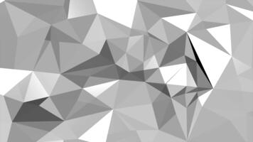 apagado poligonal loseta patrón, suave gris mosaico con facetado triangulos video