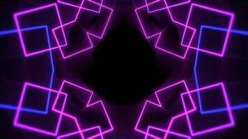 colorful animated patterns, bright neon shapes create dynamic visual displays video