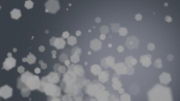 trogen geometrisk bilder, sexhörning mönster flytta över dämpad grå bakgrund video