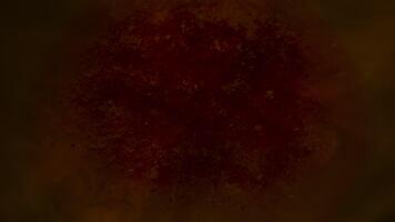 radiell blod nyanser utgå från mikroskopisk kärna strukturera i animering video