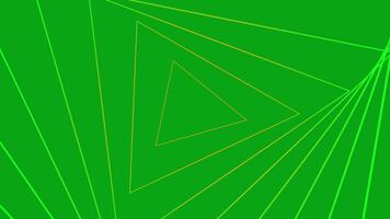 bright lime accented triangular lines create lively spiral with geometric energy video
