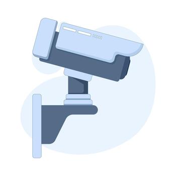 cctv cámara representando vigilancia, supervisión, y seguridad control. limpiar diseño para la seguridad tecnología, proteccion sistemas, y vigilancia temas vector