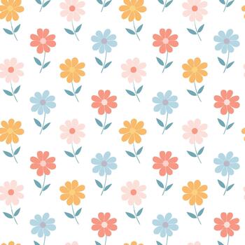 moderno botánico modelo con pastel color floraciones vector