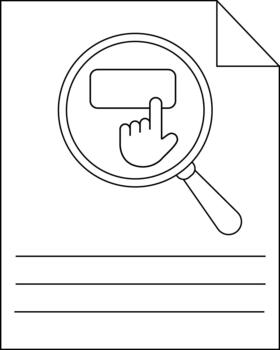 aumentador vaso terminado un botón en un página con un dedo listo a hacer clic vector