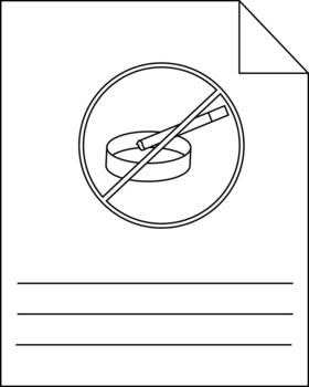 Sign with a cigarette crossed out indicating No Smoking Three lines provided for additional information vector