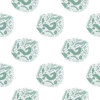 A minimal pattern featuring gentle, muted tones. It suggests calmness and refined visual harmony. vector