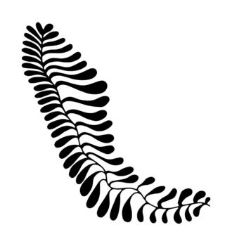 Abstract flower background with geometric botanical elements. Groovy floral and leaf poster art featuring modern plant shapes, decorative borders, and psychedelic nature patterns. vector