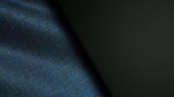 elegant företag bakgrund centrerad runt om blå Linné textur vågor alstrande lugna slät textil- rörelse idealisk för premie företags- design och polerad animationer video