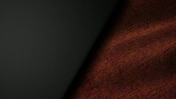 exklusiv företag bakgrund bildas med brun Linné tyg textur vågor rör på sig i subtil rytmisk strömma till skapa en raffinerad naturlig visuell stil för professionell innehåll video