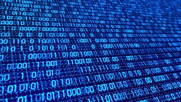 binär numerisch Passwort-Bildschirm scrollen video