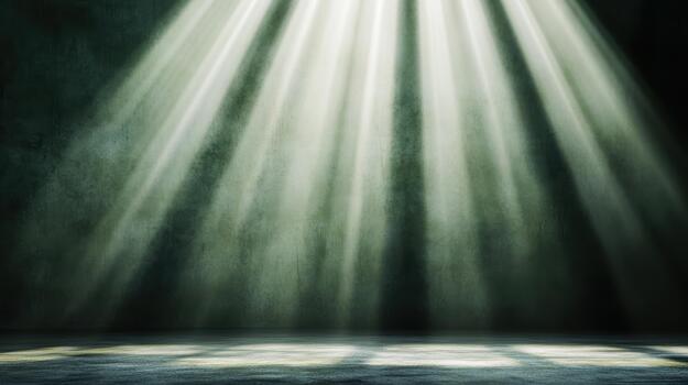 A room with sunlight shining through the window photo