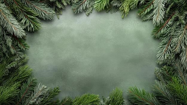 Navidad árbol ramas en un verde antecedentes foto