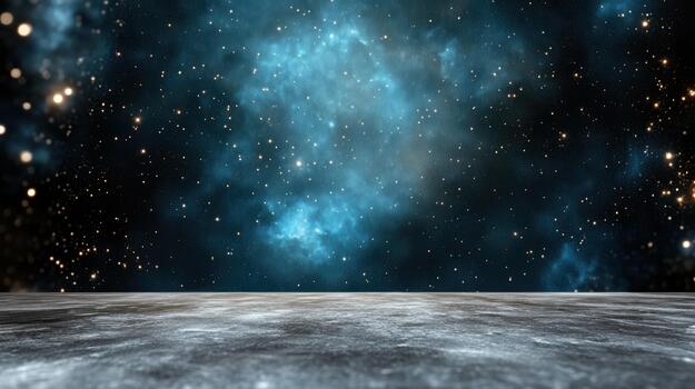 Luna con estrellas y espacio antecedentes foto