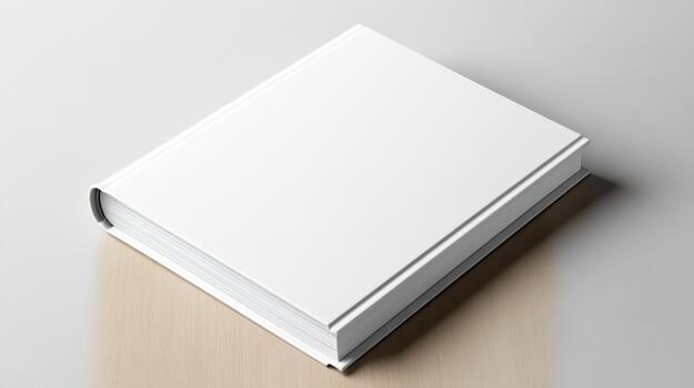 Blank book mockup on white background photo