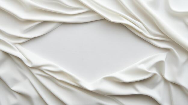 White silk fabric with a square shape photo