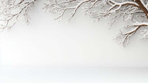 invierno antecedentes con nieve cubierto árbol ramas foto