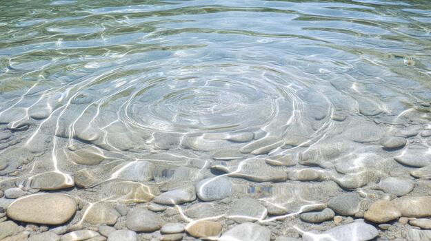 A circular pattern of water on the surface of a river photo