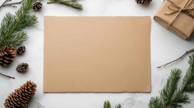 Navidad árbol y pino conos en un blanco antecedentes foto