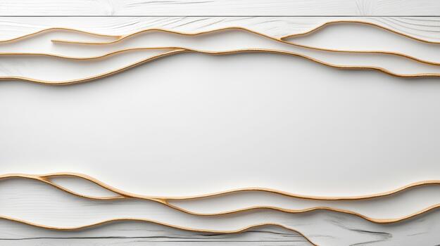 3d rendering of a wooden frame with a white background photo