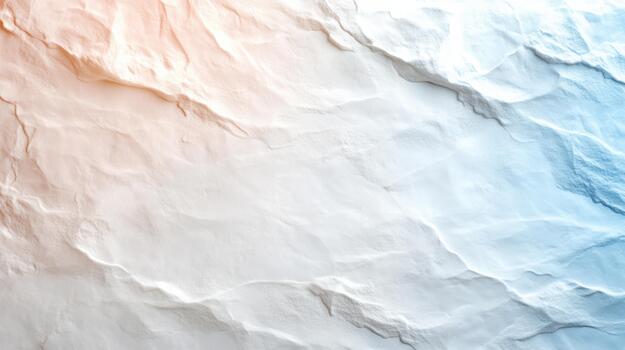 Crumpled paper texture background with blue and orange colors photo