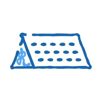 Desktop calendar planning and organizing schedule dates icon vector