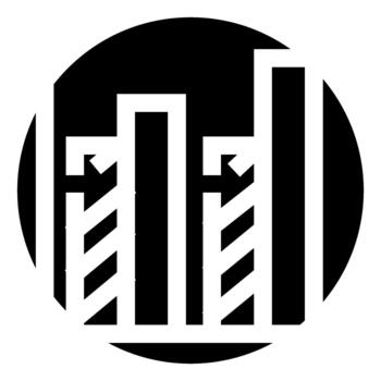 bar gráfico icono representando financiero datos análisis y crecimiento vector