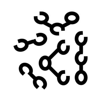 resumen molecular estructura conexión red icono vector