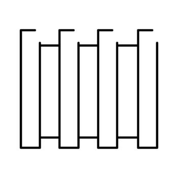 Abstract minimalist monochrome geometric vertical bar pattern vector