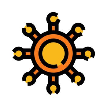 configuración ajustes icono demostración llaves alrededor un centrar vector