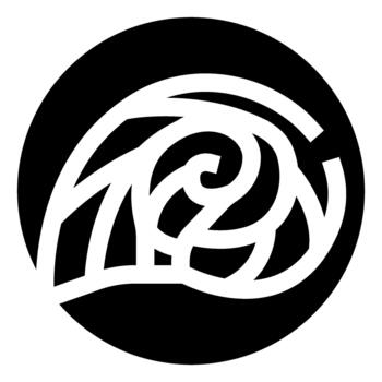 Abstract swirl pattern creating a dynamic modern logo vector