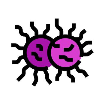 Germs or bacteria multiplying causing infection and disease vector