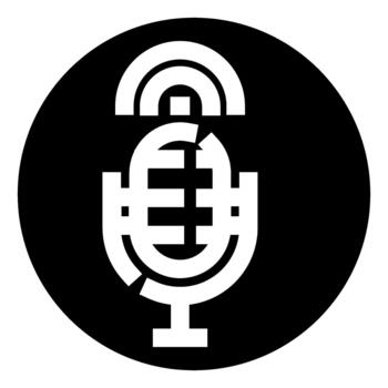 Microphone icon for podcast and broadcasting applications vector