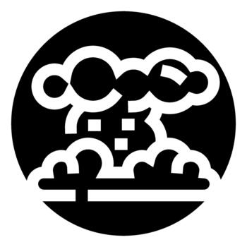 Weather icon showing clouds with hail precipitation vector