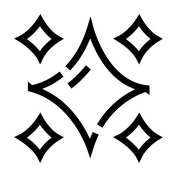 Sparkle shine icon representing clean and magic effect vector