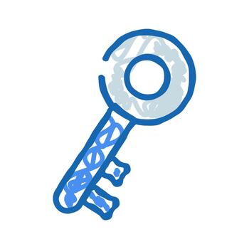 mano dibujado llave demostración adn doble hélice estructura vector