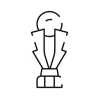 Dracula vampire character line icon concept vector