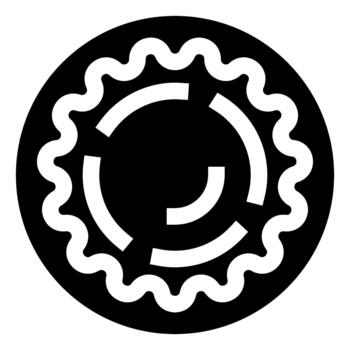 Black and white circular reload loading icon animation vector
