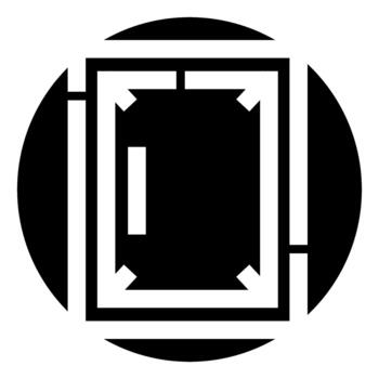 Zoom in icon with arrows extending frame vector