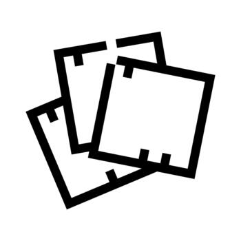 apilar de papel documentos creando archivos icono vector