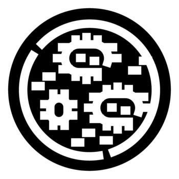 engranajes mecanismo trabajando juntos dentro un circular sistema vector